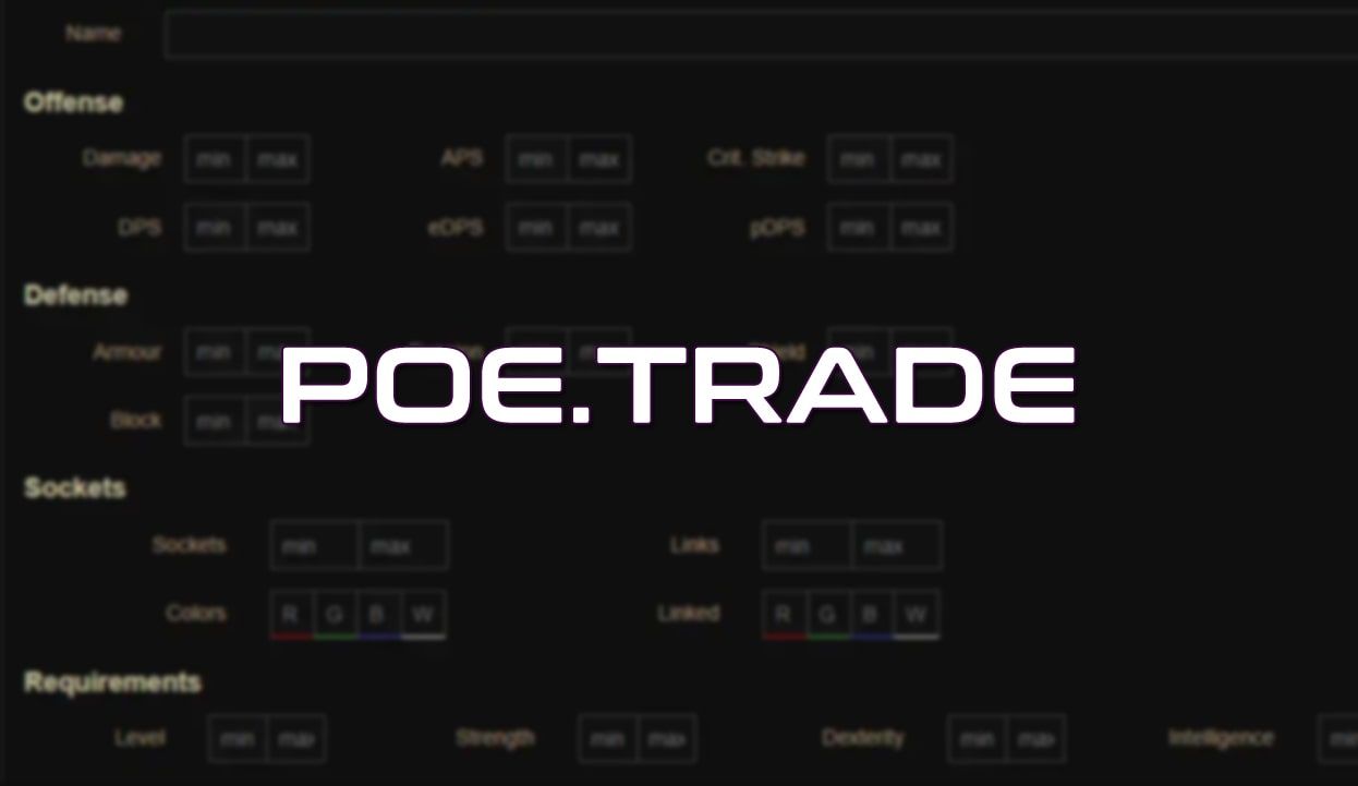 How to sell stuff on Poe.Trade