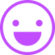 Happy purple
